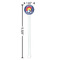 Colorado Airstream Club White Plastic 5.5" Stir Stick - Round - Dimensions