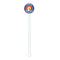 Colorado Airstream Club White Plastic 5.5" Stir Stick - Round - Single Stick