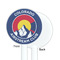 Colorado Airstream Club White Plastic 5.5" Stir Stick - Single Sided - Round - Front & Back