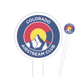 Colorado Airstream Club Round Plastic Food Picks