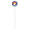 Colorado Airstream Club White Plastic 6" Food Pick - Round - Single Pick