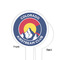 Colorado Airstream Club White Plastic 6" Food Pick - Round - Single Sided - Front & Back