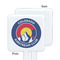 Colorado Airstream Club White Plastic Stir Stick - Single Sided - Square - Front & Back