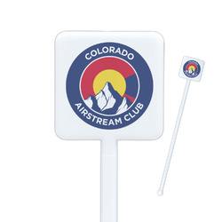 Colorado Airstream Club Square Plastic Stir Sticks