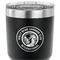 WBCCI Heritage logo 30 oz Stainless Steel Ringneck Tumbler - Black - CLOSE UP