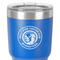 WBCCI Heritage logo 30 oz Stainless Steel Ringneck Tumbler - Blue - Close Up