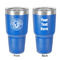 WBCCI Heritage logo 30 oz Stainless Steel Ringneck Tumbler - Blue - Double Sided - Front & Back