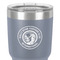 WBCCI Heritage logo 30 oz Stainless Steel Ringneck Tumbler - Grey - Close Up