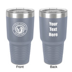 WBCCI Heritage logo 30 oz Stainless Steel Tumbler - Grey - Double-Sided