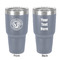 WBCCI Heritage logo 30 oz Stainless Steel Ringneck Tumbler - Grey - Double Sided - Front & Back