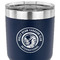 WBCCI Heritage logo 30 oz Stainless Steel Ringneck Tumbler - Navy - CLOSE UP