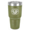 WBCCI Heritage logo 30 oz Stainless Steel Ringneck Tumbler - Olive - Front