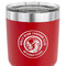 WBCCI Heritage logo 30 oz Stainless Steel Ringneck Tumbler - Red - CLOSE UP