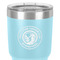 WBCCI Heritage logo 30 oz Stainless Steel Ringneck Tumbler - Teal - Close Up