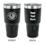 WBCCI Heritage logo 30 oz Stainless Steel Tumbler - Black - Double-Sided