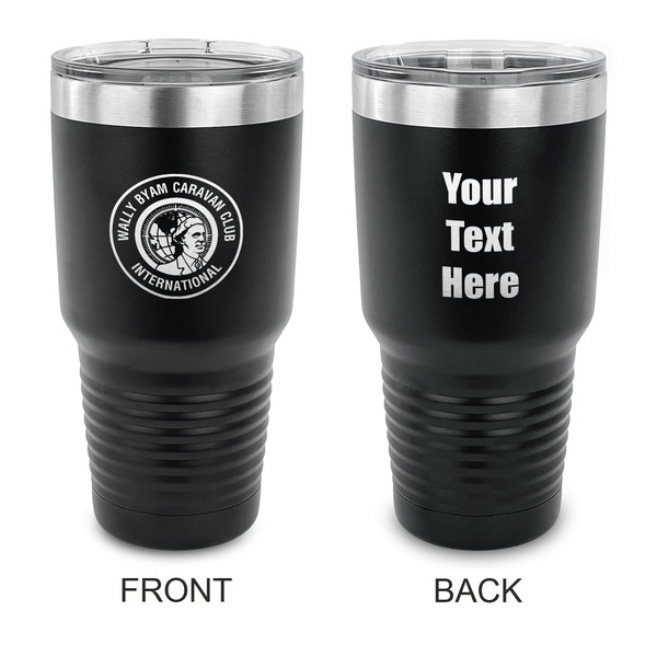 Custom WBCCI Heritage logo 30 oz Stainless Steel Tumbler - Black - Double-Sided