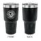 WBCCI Heritage logo 30 oz Stainless Steel Ringneck Tumblers - Black - Single Sided - APPROVAL