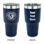 WBCCI Heritage logo 30 oz Stainless Steel Tumbler - Navy - Double-Sided