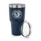 WBCCI Heritage logo 30 oz Stainless Steel Ringneck Tumblers - Navy - LID OFF