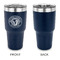 WBCCI Heritage logo 30 oz Stainless Steel Ringneck Tumblers - Navy - Single Sided - APPROVAL