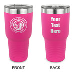 WBCCI Heritage logo 30 oz Stainless Steel Tumbler - Pink - Double-Sided