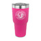 WBCCI Heritage logo 30 oz Stainless Steel Ringneck Tumblers - Pink - FRONT