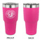 WBCCI Heritage logo 30 oz Stainless Steel Ringneck Tumblers - Pink - Single Sided - APPROVAL