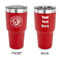 WBCCI Heritage logo 30 oz Stainless Steel Ringneck Tumblers - Red - Double Sided - APPROVAL