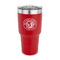 WBCCI Heritage logo 30 oz Stainless Steel Ringneck Tumblers - Red - FRONT