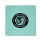 WBCCI Heritage logo 6" x 6" Teal Leatherette Snap Up Tray - APPROVAL