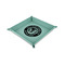 WBCCI Heritage logo 6" x 6" Teal Leatherette Snap Up Tray -  MAIN