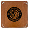 WBCCI Heritage logo 9" x 9" Leatherette Snap Up Tray - APPROVAL (FLAT)