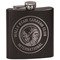 WBCCI Heritage logo Black Flask - Engraved Front