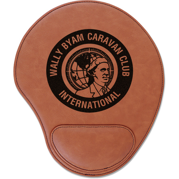 Custom WBCCI Heritage logo Leatherette Mouse Pad with Wrist Support