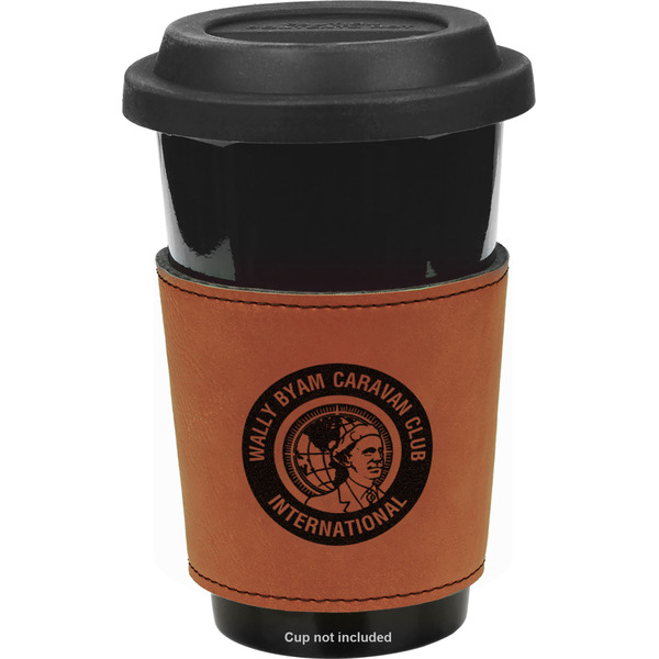 Custom WBCCI Heritage logo Leatherette Cup Sleeve - Double-Sided