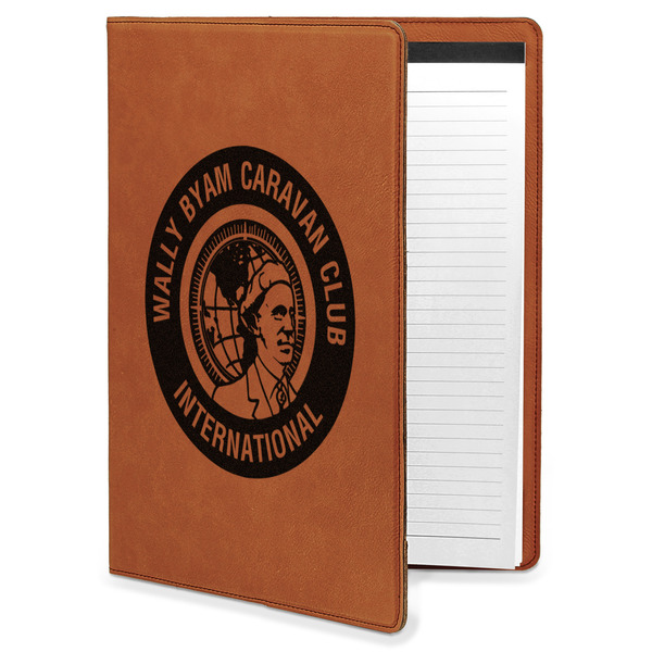 Custom WBCCI Heritage logo Leatherette Portfolio with Notepad - Large - Single-Sided