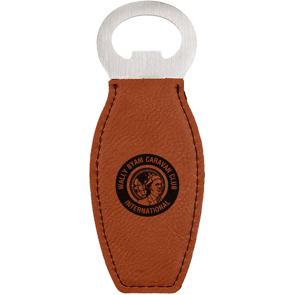 Custom WBCCI Heritage logo Leatherette Bottle Opener - Double-Sided