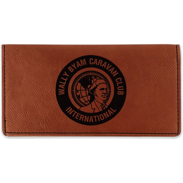 Custom WBCCI Heritage logo Leatherette Checkbook Holder - Single-Sided