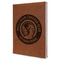 WBCCI Heritage logo Leather Sketchbook - Large - Double Sided - Angled View