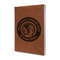 WBCCI Heritage logo Leather Sketchbook - Small - Double Sided - Angled View