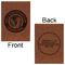 WBCCI Heritage logo Leatherette Journals - Large - Double Sided - Front & Back View