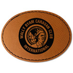 WBCCI Heritage logo Faux Leather Iron On Patch - Oval