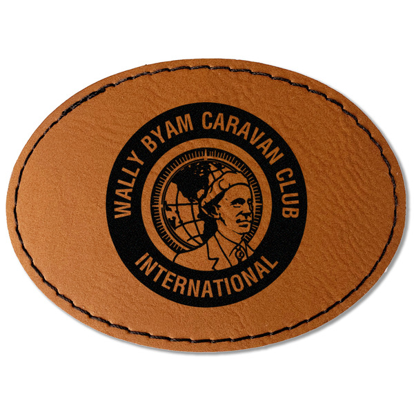 Custom WBCCI Heritage logo Faux Leather Iron On Patch - Oval