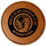 WBCCI Heritage logo Faux Leather Iron On Patch - Round