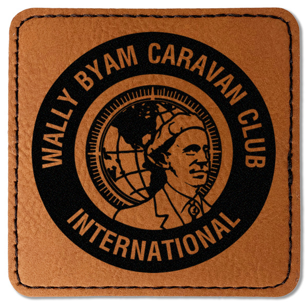 Custom WBCCI Heritage logo Faux Leather Iron On Patch - Square