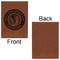 WBCCI Heritage logo Leatherette Sketchbooks - Large - Single Sided - Front & Back View