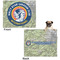 WBCCI Heritage logo Microfleece Dog Blanket - Large- Front & Back