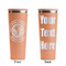 WBCCI Heritage logo Peach RTIC Everyday Tumbler - 28 oz. - Front and Back