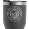 WBCCI Heritage logo RTIC Tumbler - Black - Close Up