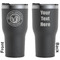 WBCCI Heritage logo RTIC Tumbler - Black - Double Sided - Front and Back